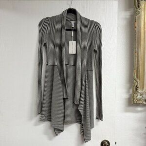 Cotton By Autumn Cashmere Mini Stripe Rib Drape Color Hemp/Military Size XS